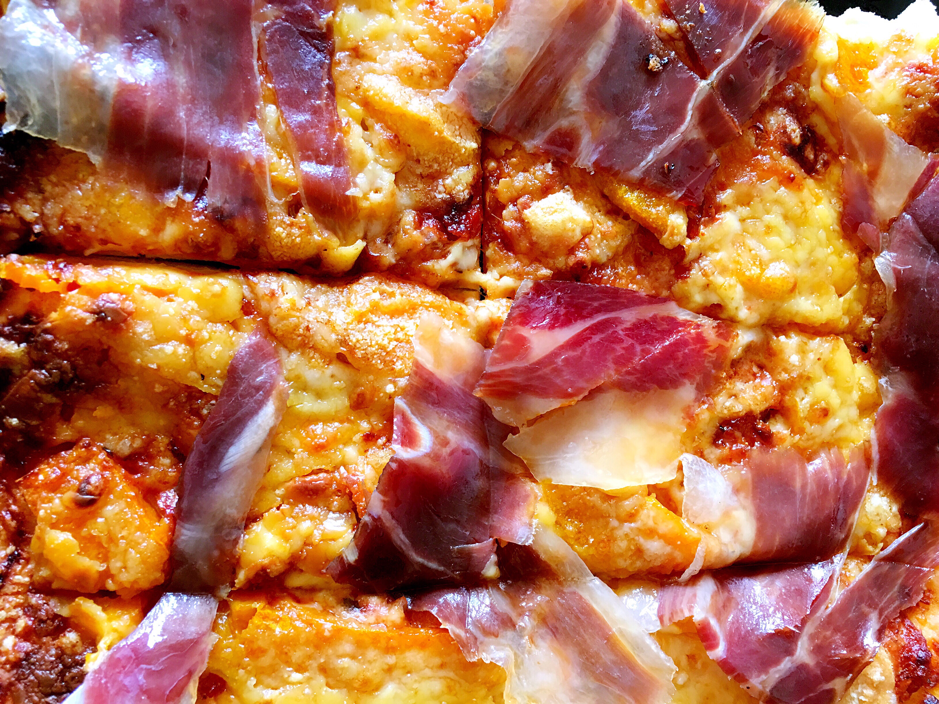 西班牙火腿南瓜pizza--生肉也有想象不到的丰腴的做法
