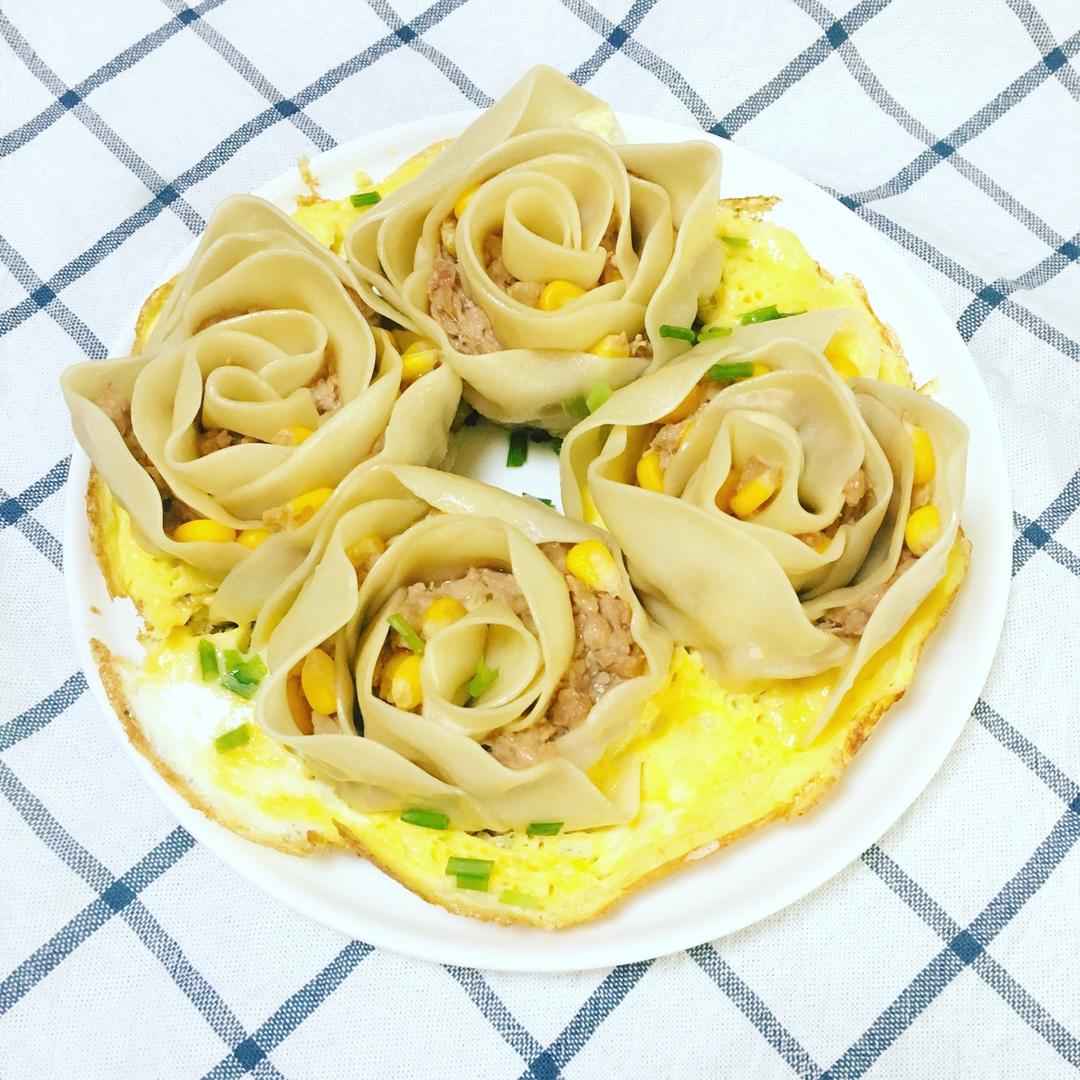 玫瑰花饺子