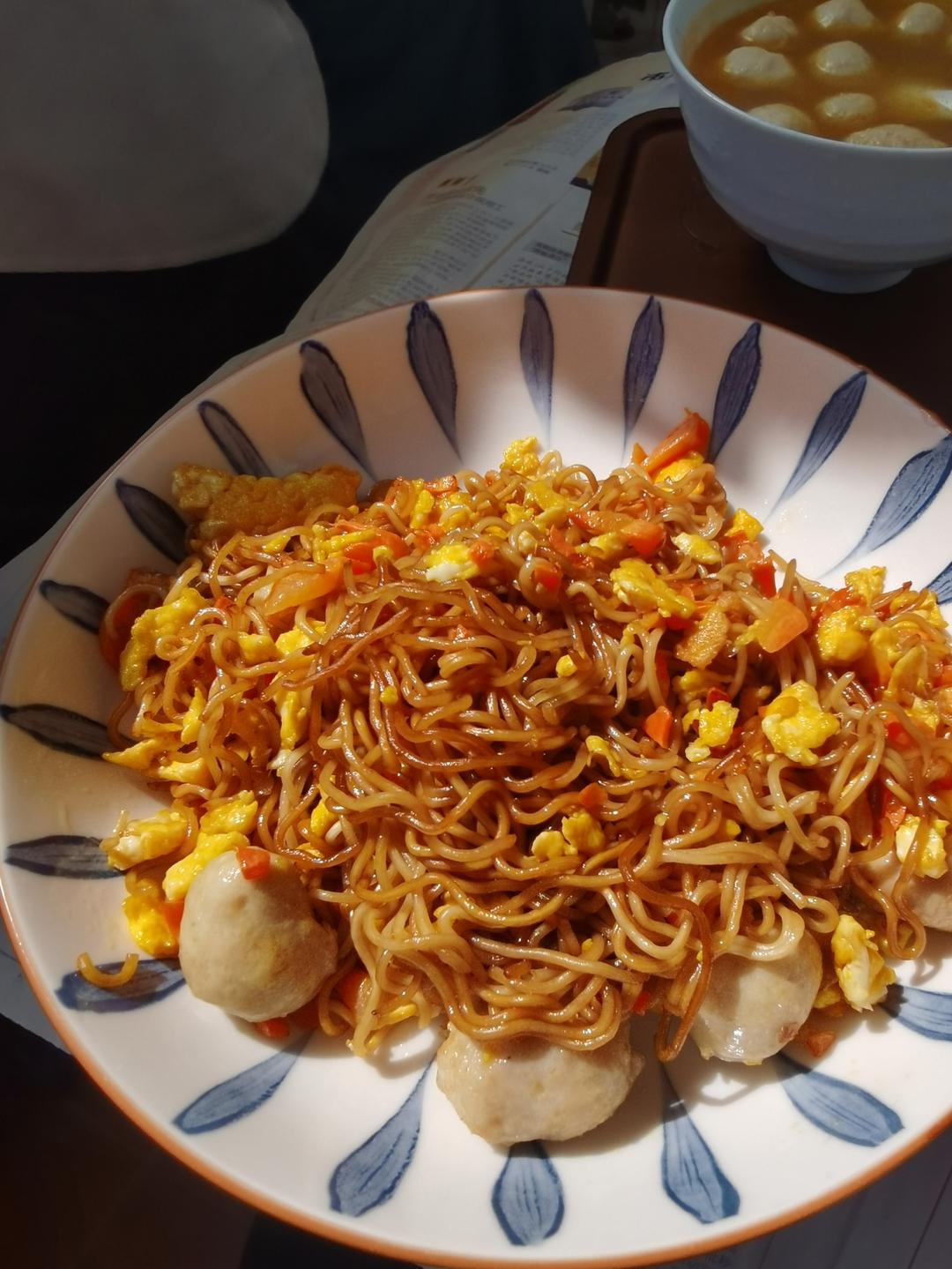 秒杀路边摊的炒方便面