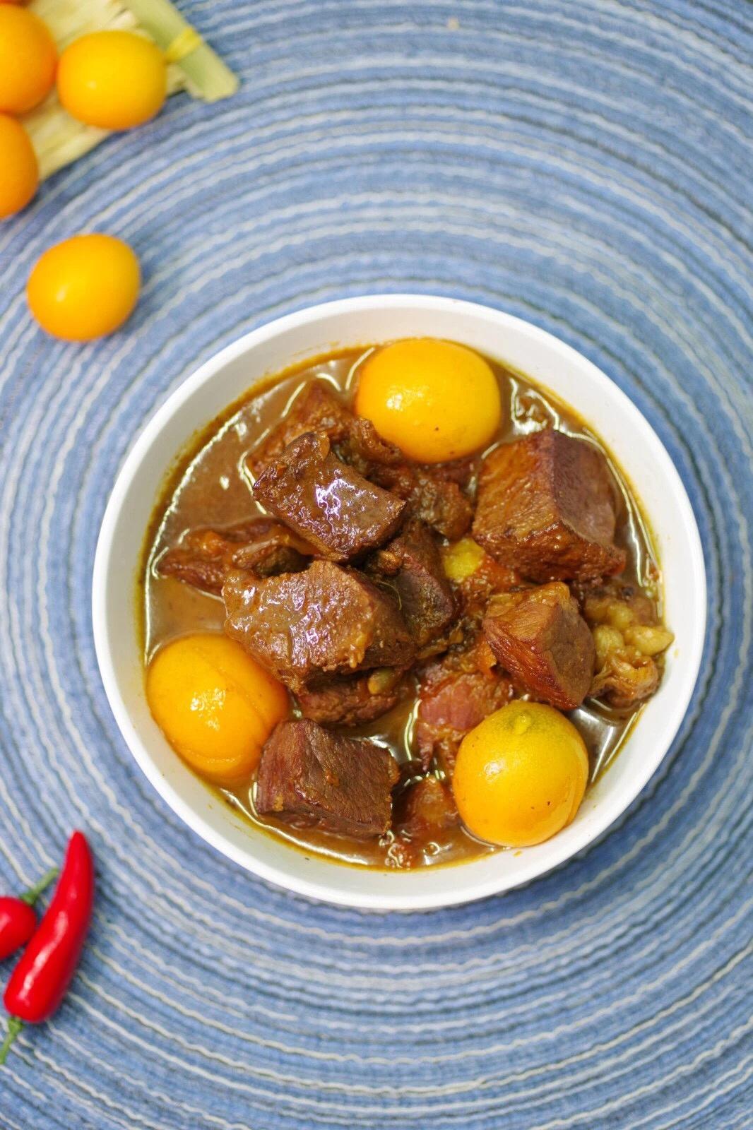 金桔炖牛肋条的做法