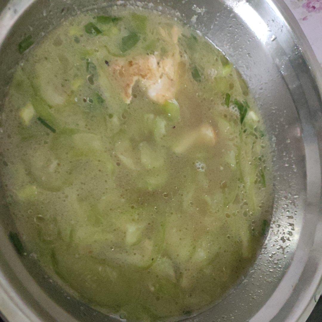 不变色丝瓜汤