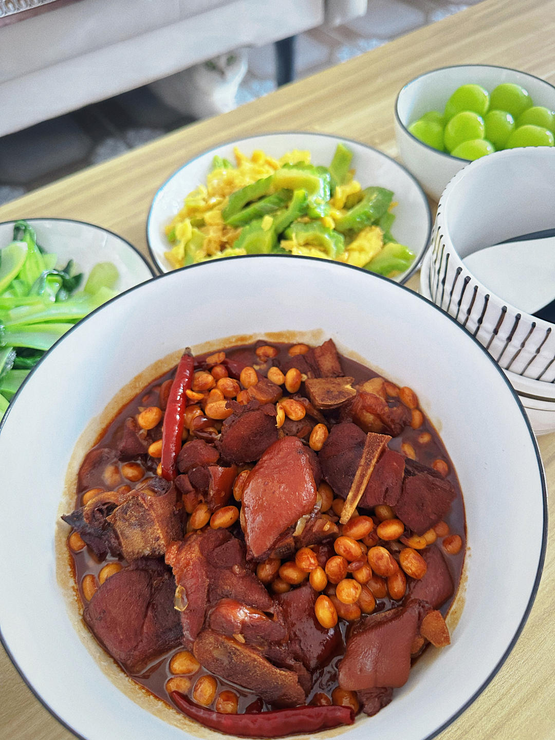 黄豆焖猪蹄｜家常版 做法简单❗️