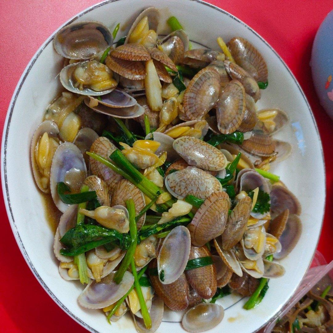 5分钟快手菜❗️秒杀路边摊爆炒花甲～好吃到爆