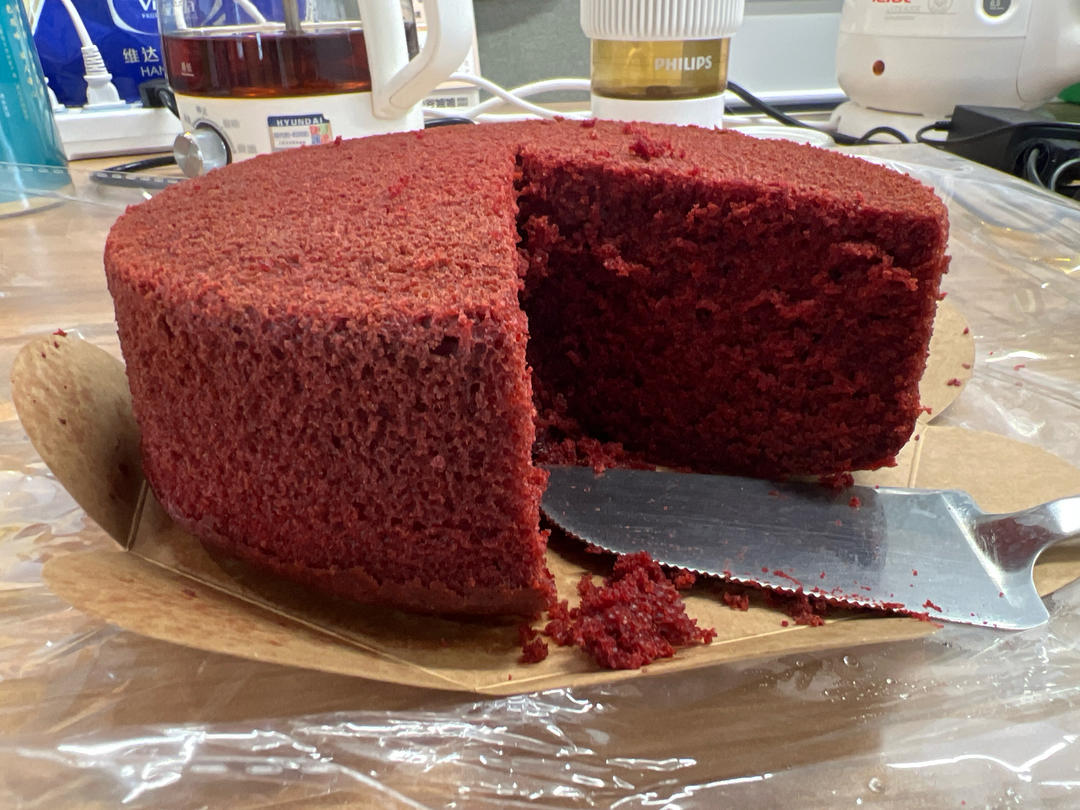 暖心红丝绒蛋糕［6寸绵软戚风版 ］