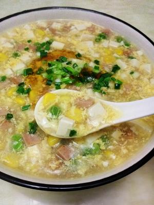 餐蛋鸡汁豆腐羹－太太乐鲜鸡汁的做法 步骤9