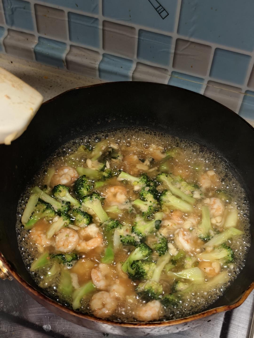 减肥去脂的西兰花炒虾仁