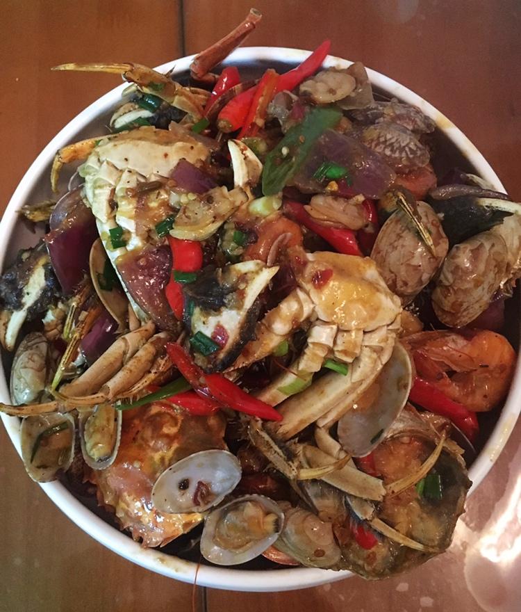 三剑客（螃蟹虾花甲）的做法