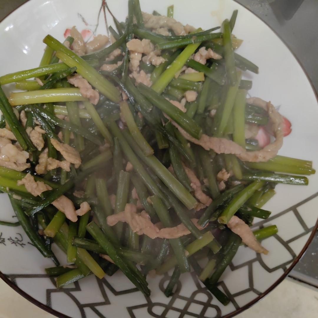 韭菜花炒肉