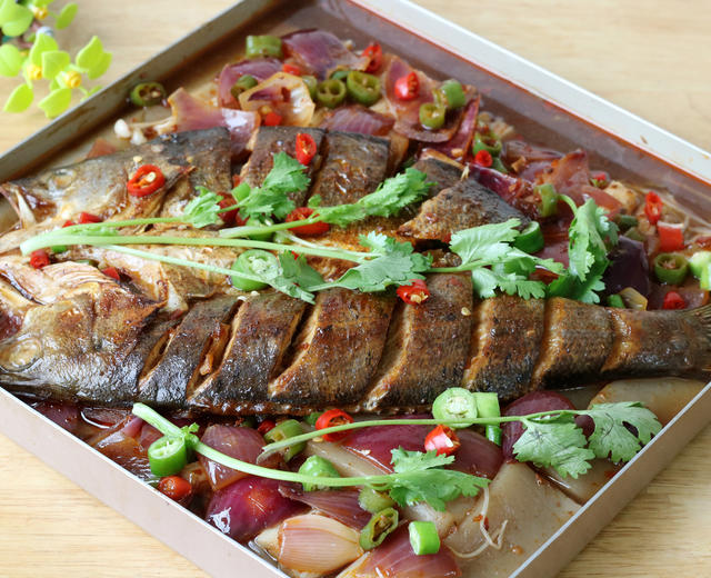 家常烤鱼(海鲈鱼) 家常烤鱼(海鲈鱼)