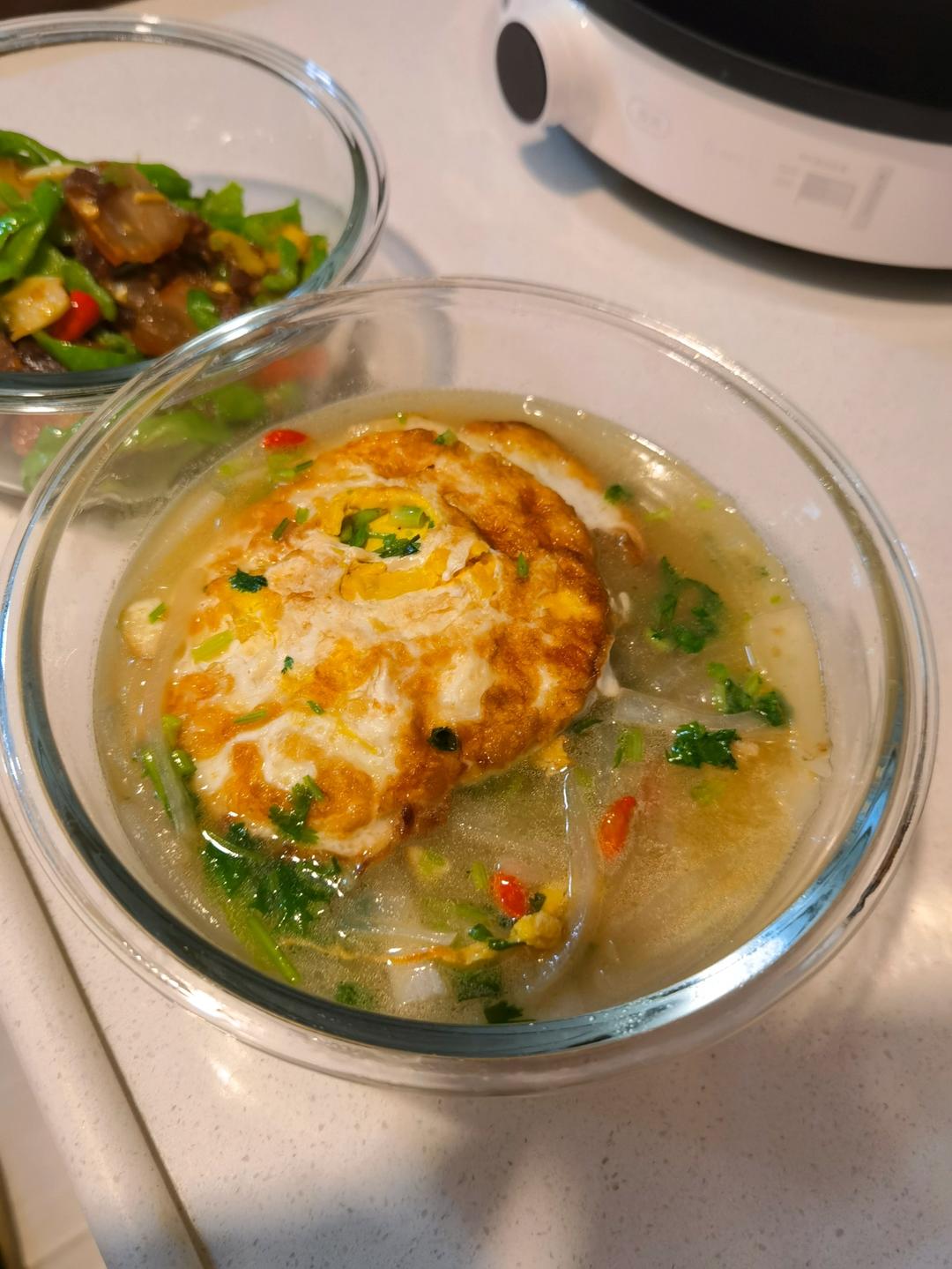 鸡蛋🥚萝卜汤！