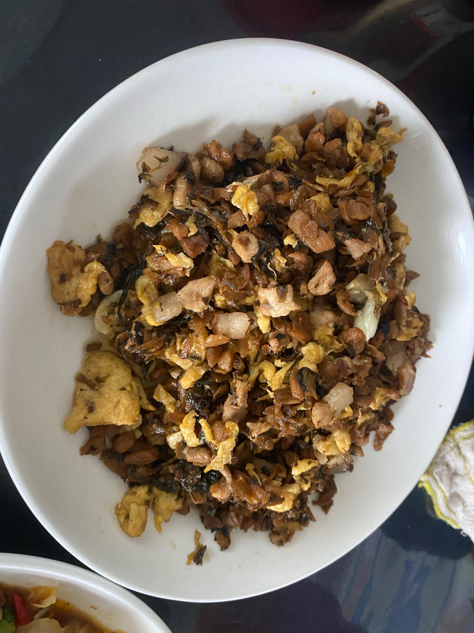 外婆菜炒鸡蛋