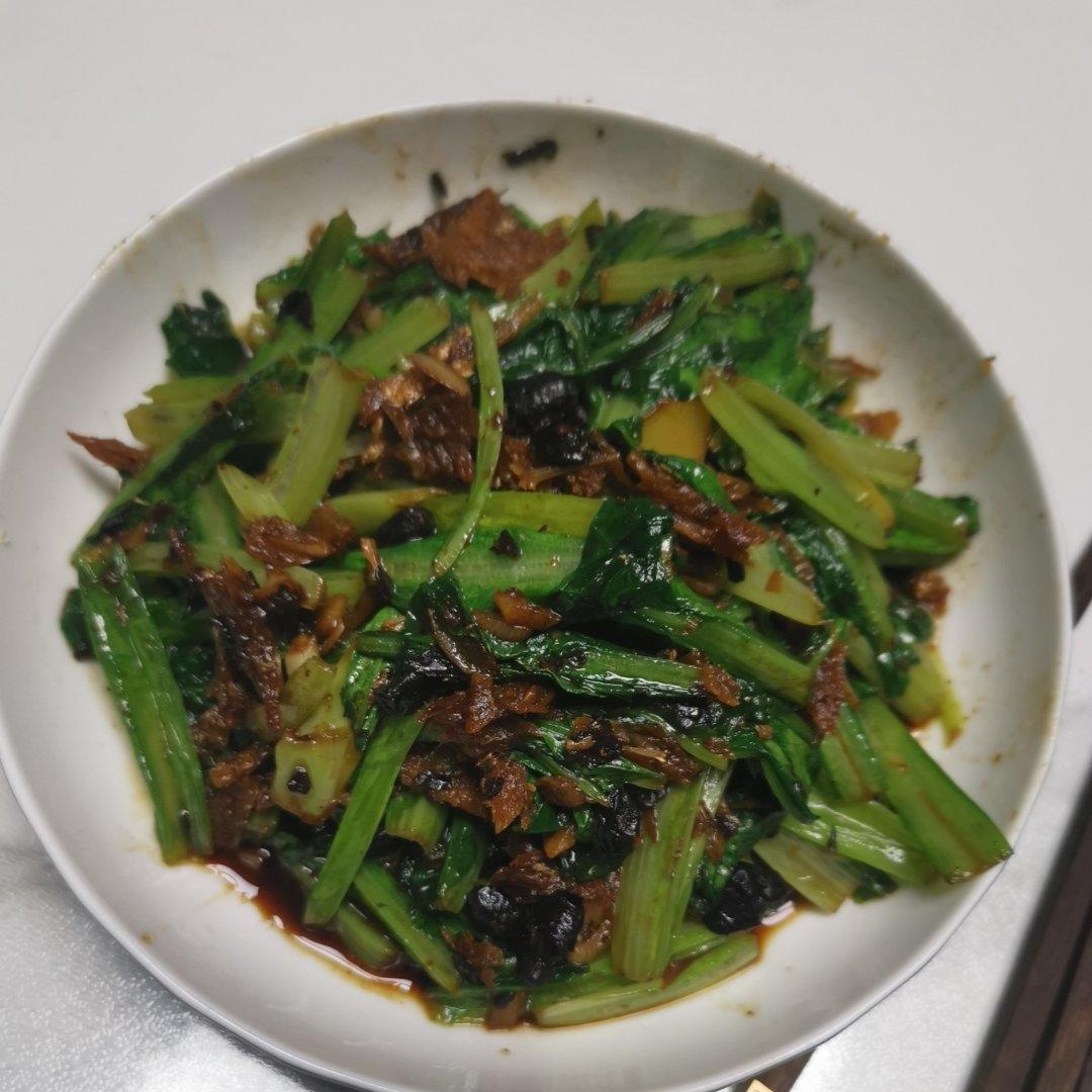 豆鼓鲮鱼油麦菜