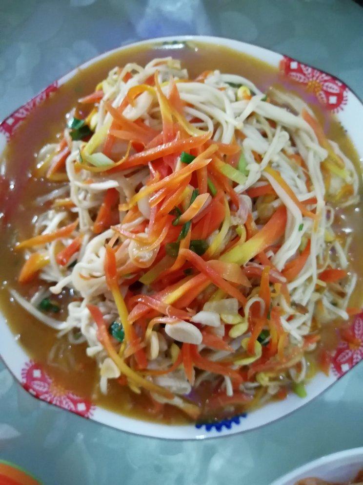 素炒金针菇