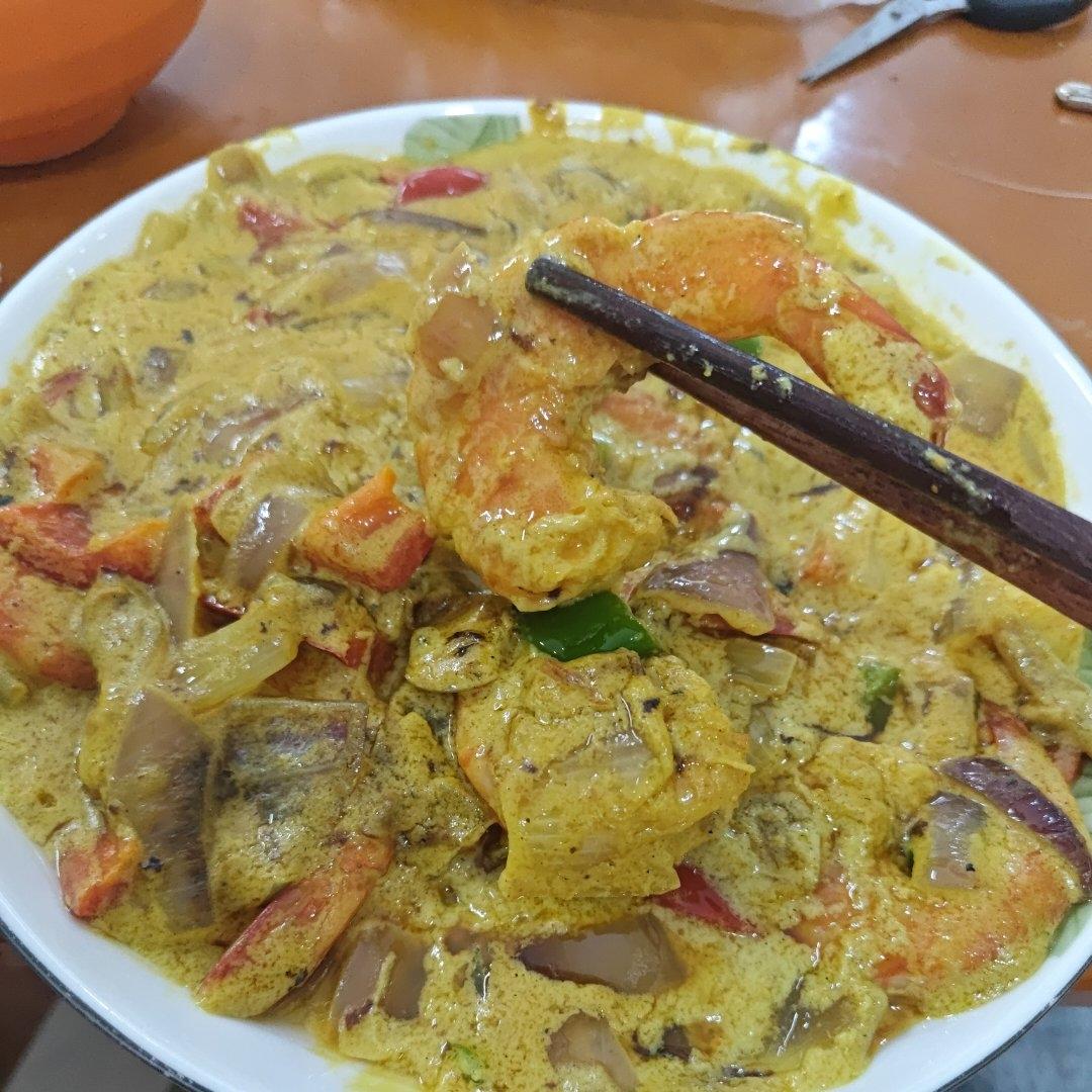 好吃到舔盘的泰式咖喱虾|拯救夏日味蕾