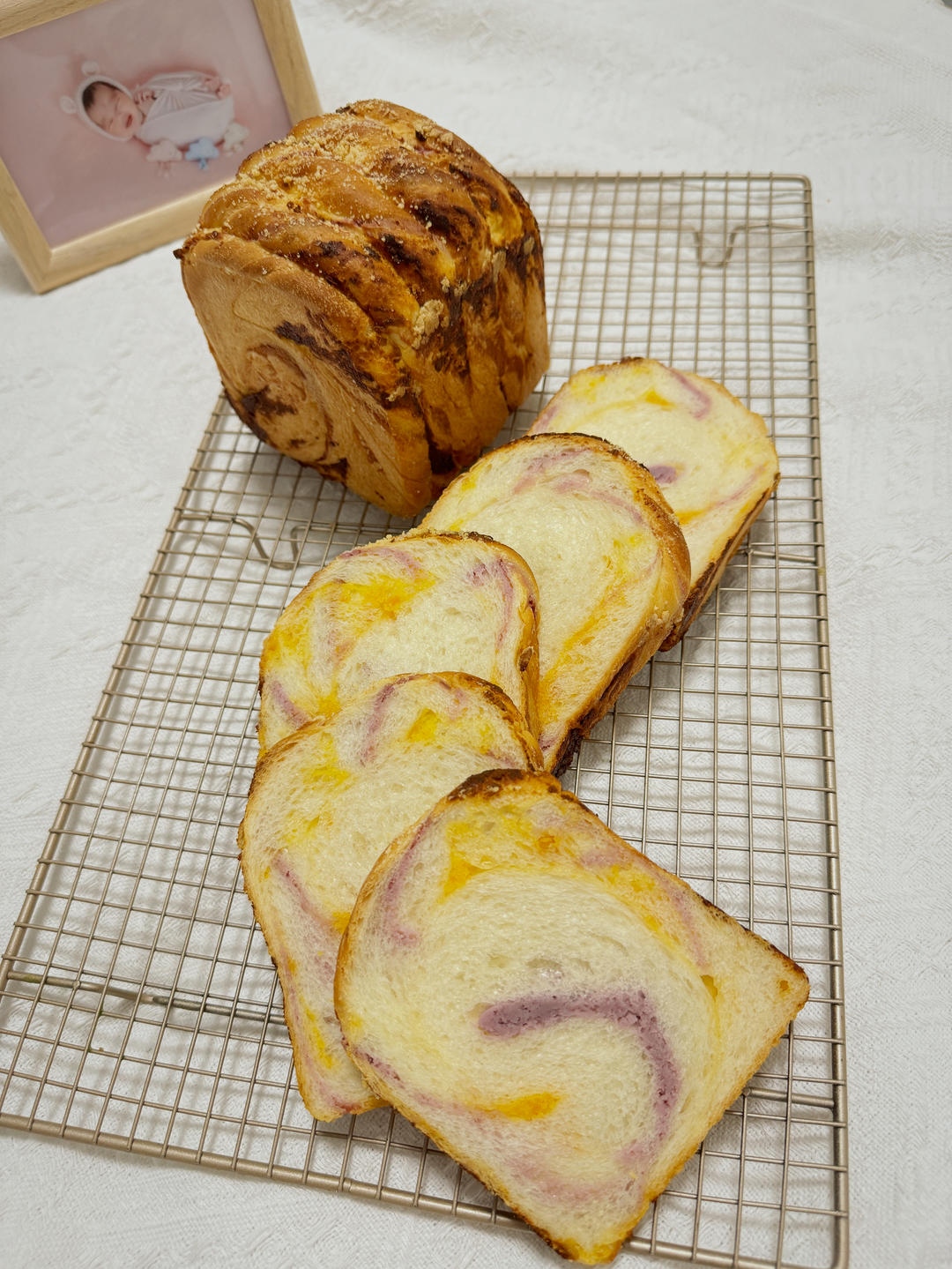 芋泥咸蛋黄小吐司