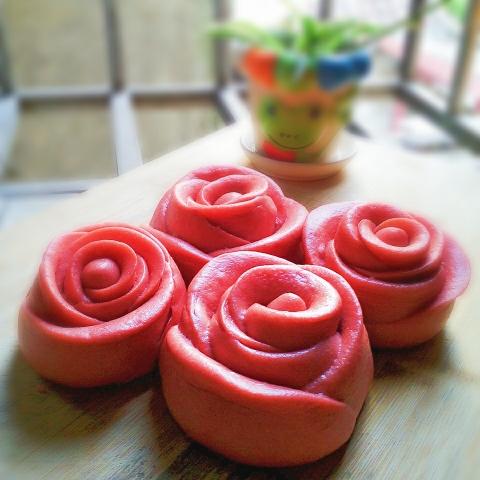 玫瑰花馒头