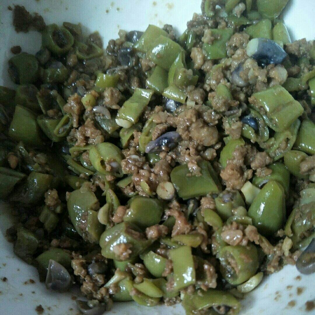肉沫豆角下饭菜