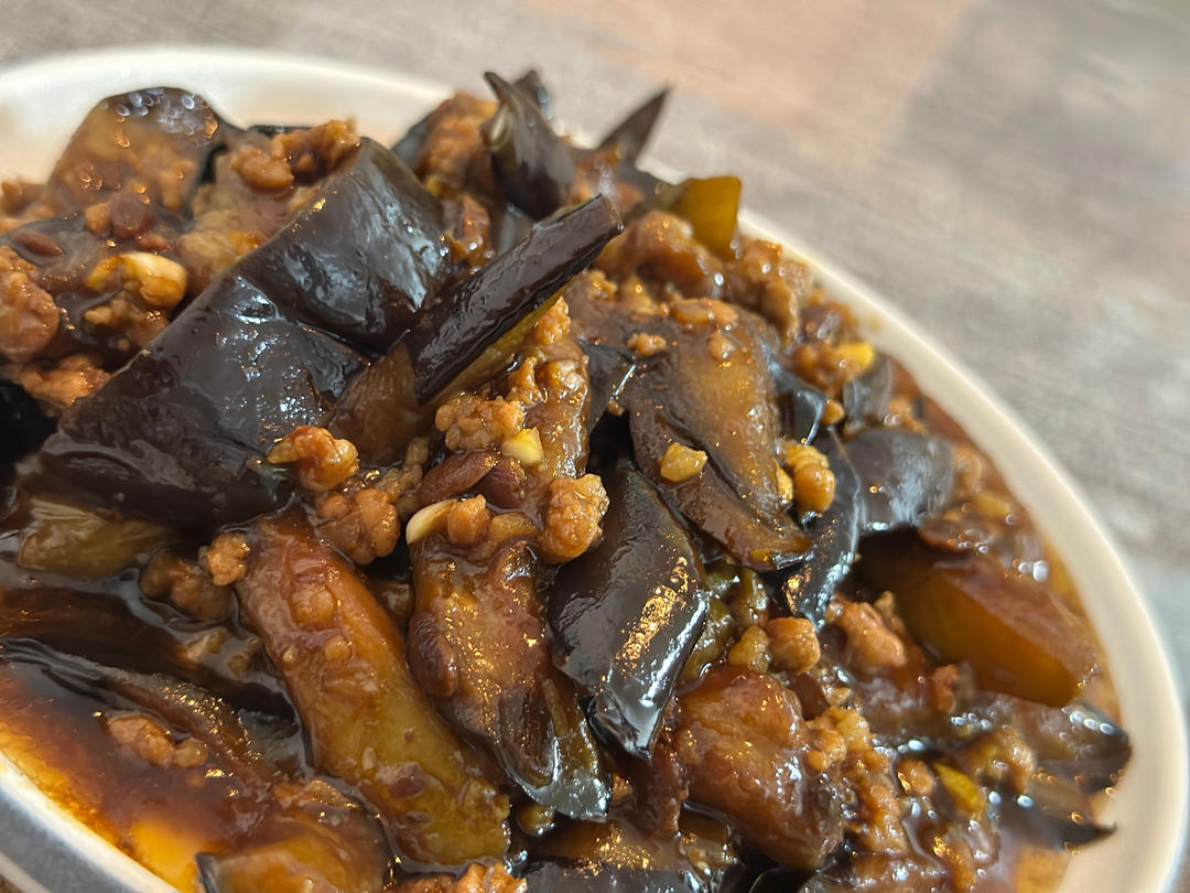 超级下饭酱香味肉末茄子