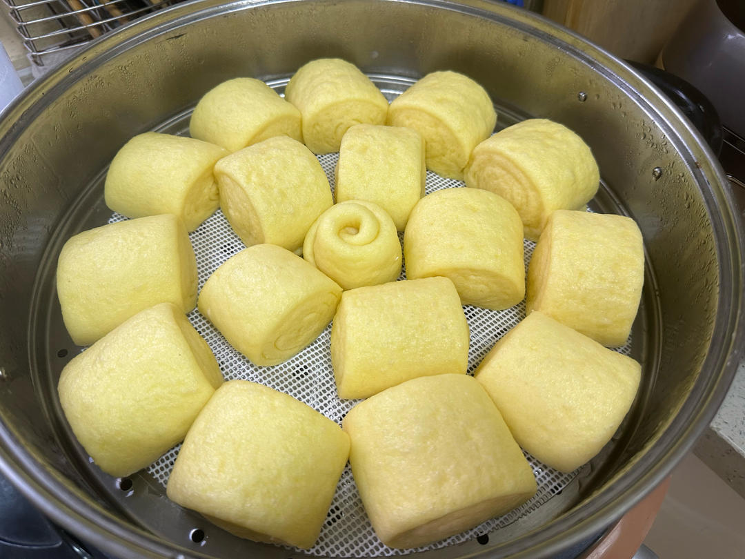 奶香玉米面馒头（一次发酵）