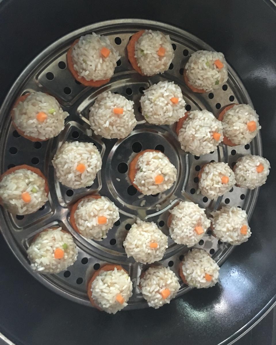 蒸糯米丸子