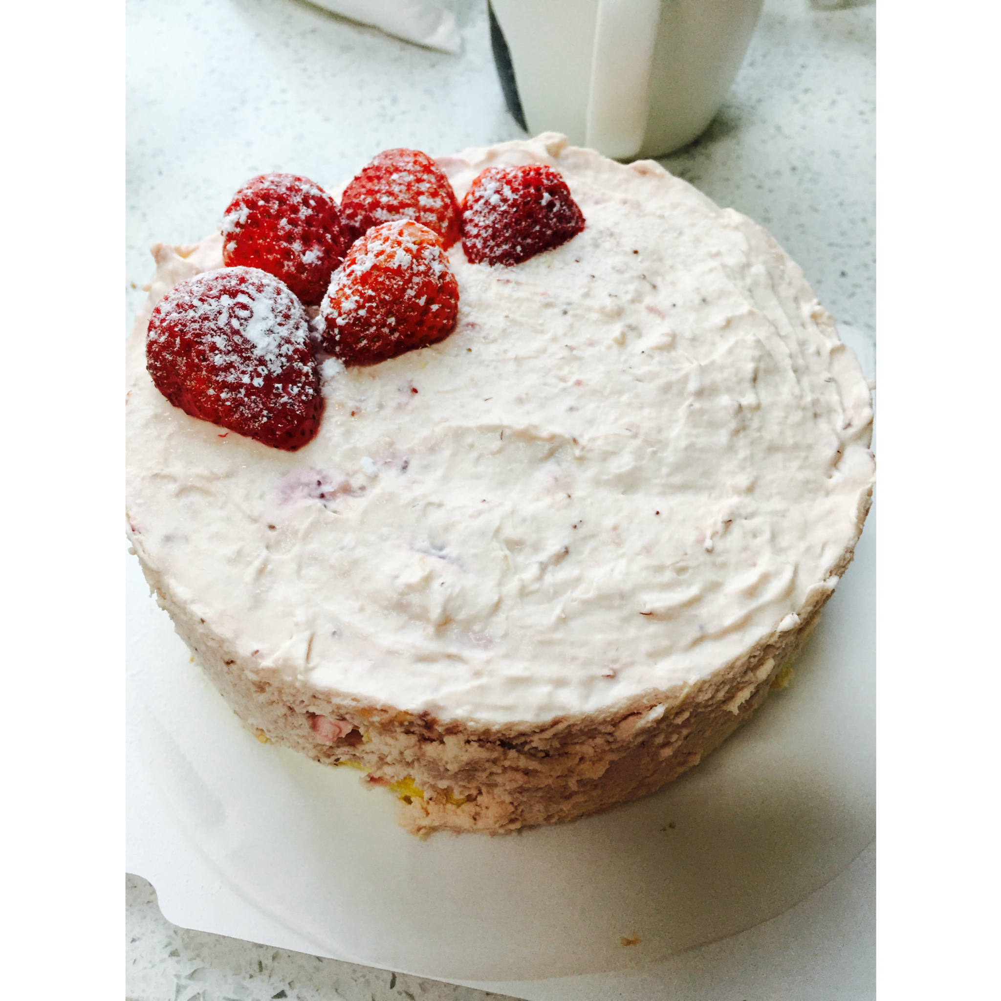 《Tinrry下午茶》教你做草莓芝士慕斯（6寸配方）