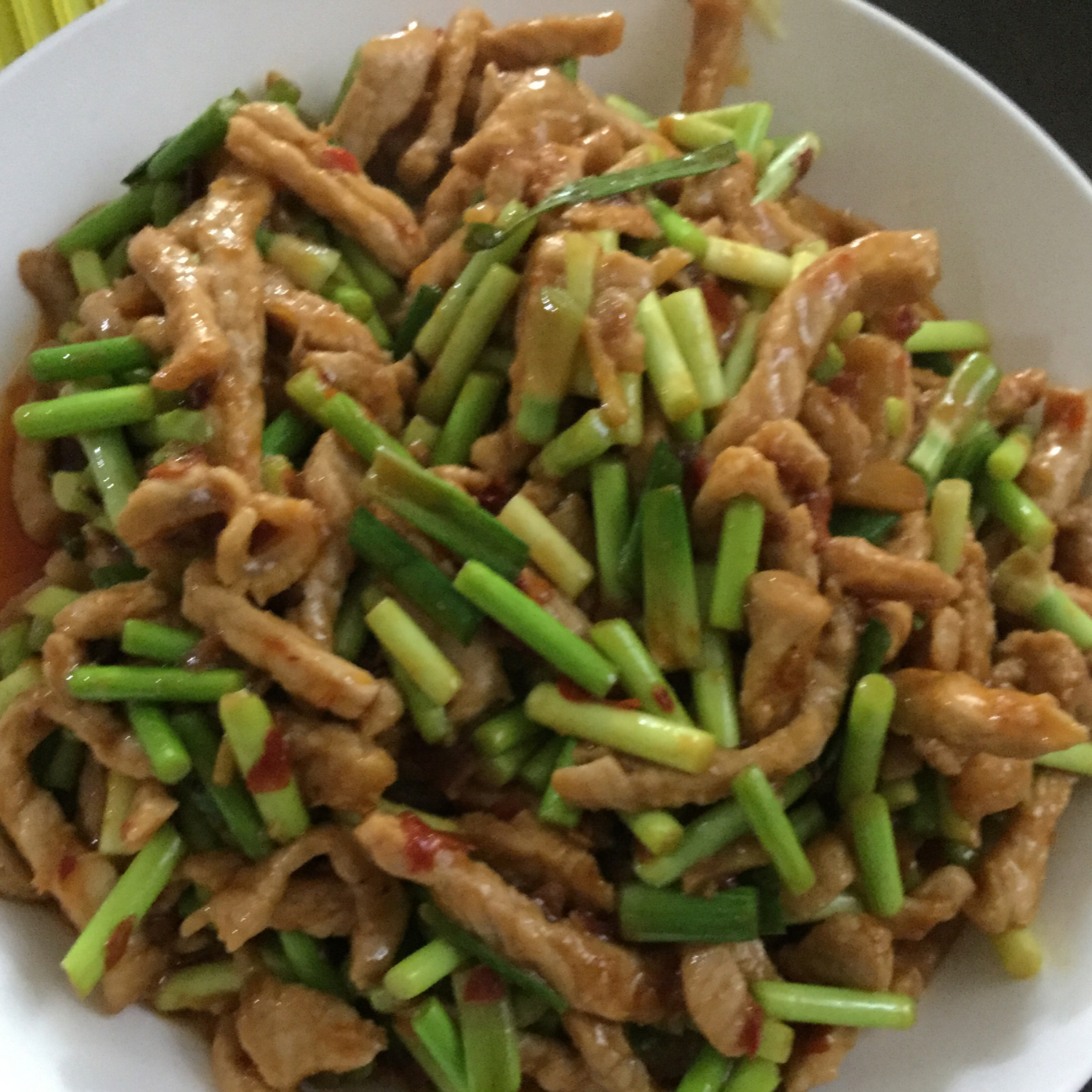 蒜薹炒肉丝