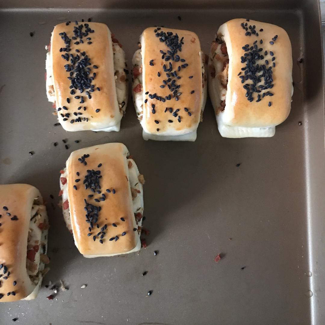 火腿辣松烤饼--松下NN-DS1200组合式蒸汽烘烤微波炉版