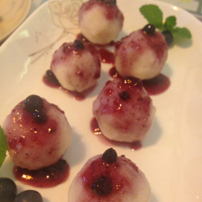 蓝莓山药泥
