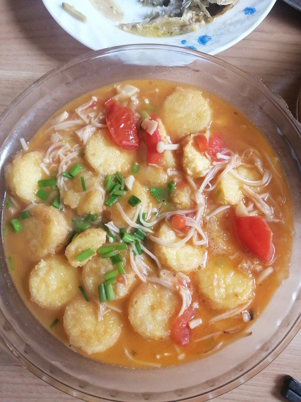 金针菇烧日本豆腐
