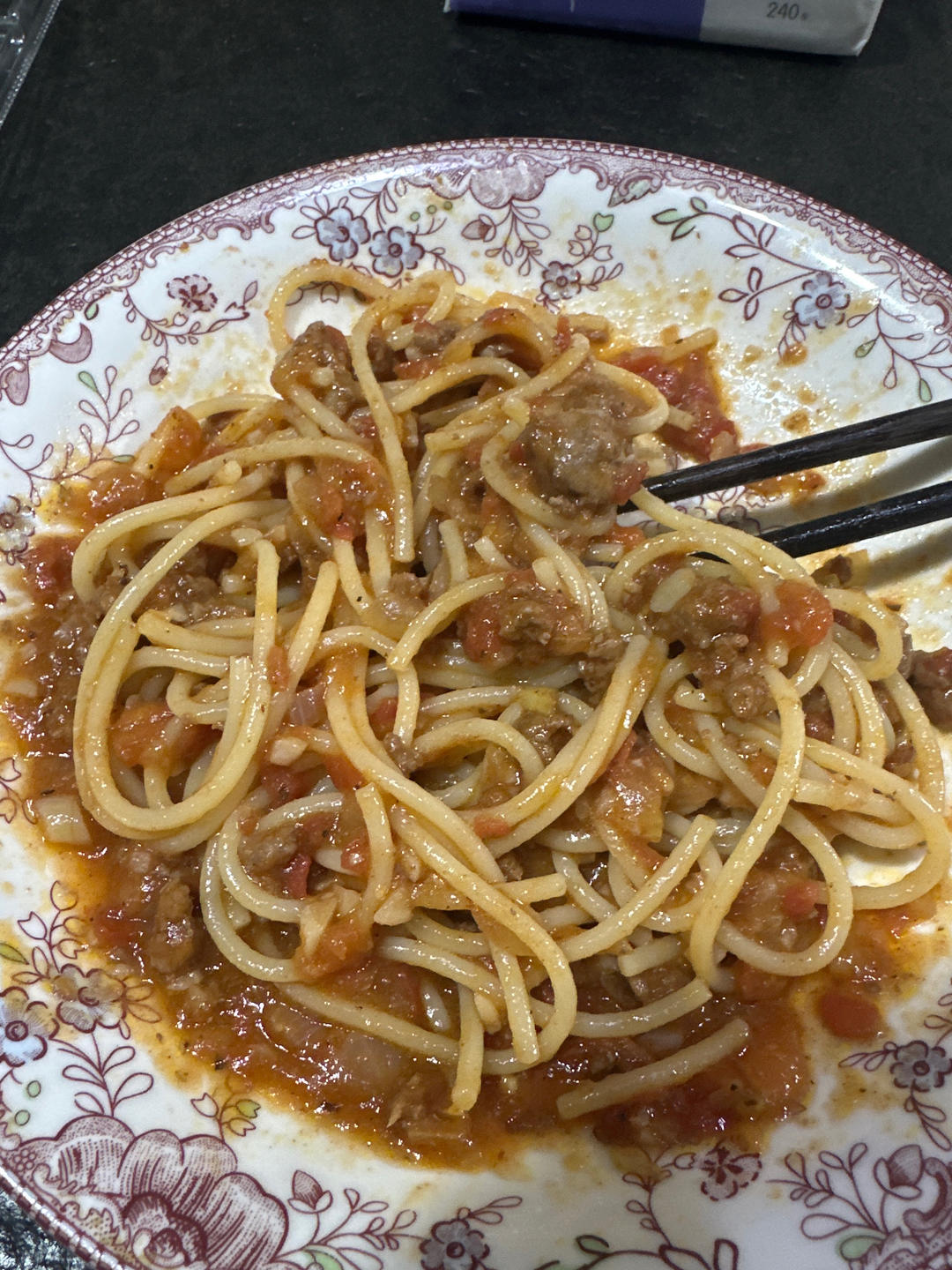 （完胜必胜客的）番茄肉酱意大利面～