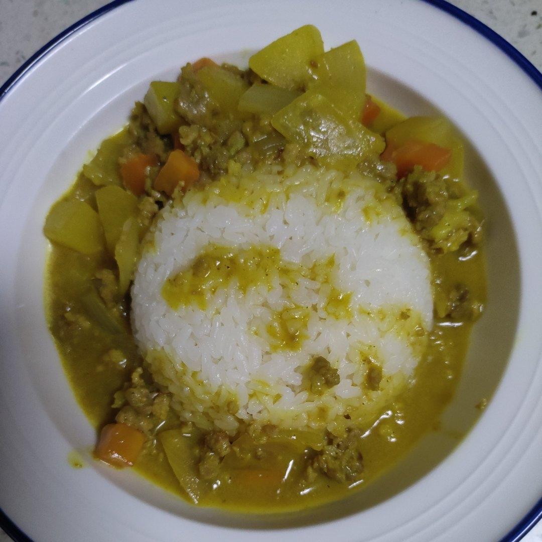 咖喱土豆肉酱～拌饭的绝配