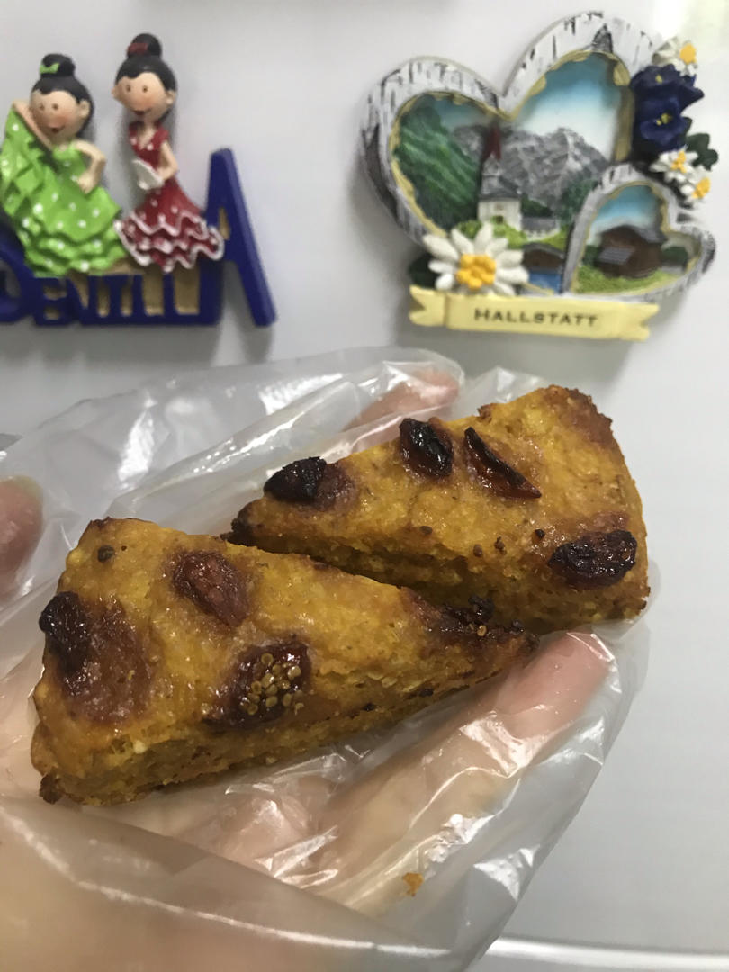 好吃😋到爆的无糖无油南瓜🎃玉米🌽发糕