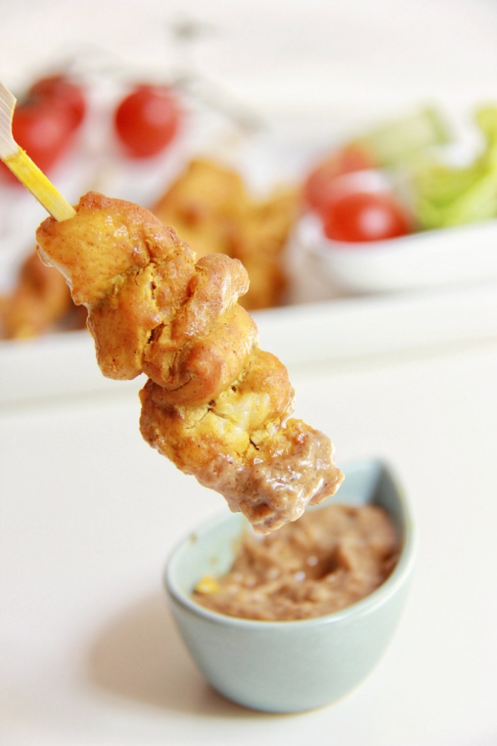 泰式沙嗲鸡肉串+爽口黄瓜沙拉