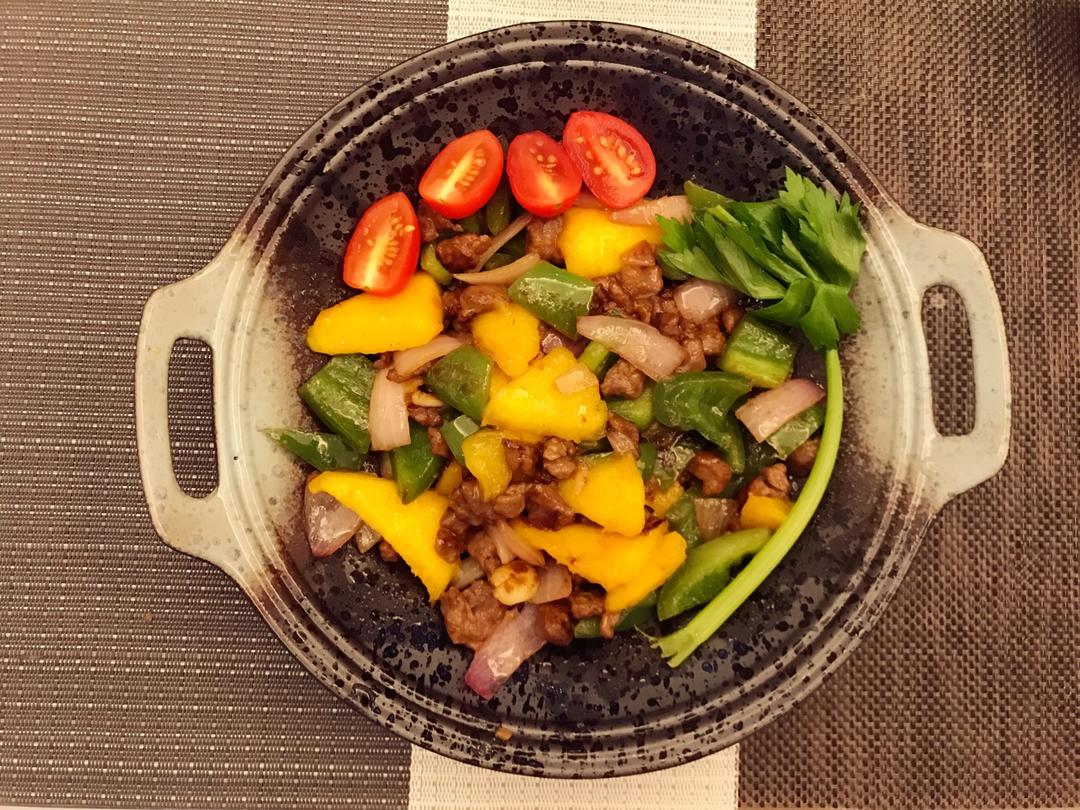 芒果炒牛肉