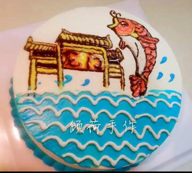 手绘蛋糕