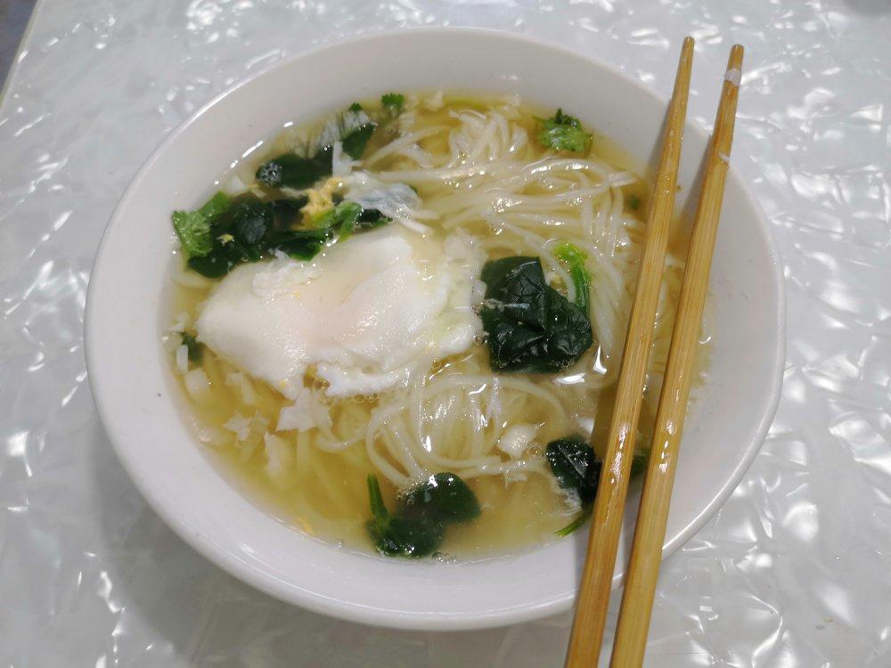 快手早餐-酱汤面，汤都喝光