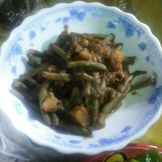 土豆炖豆角
