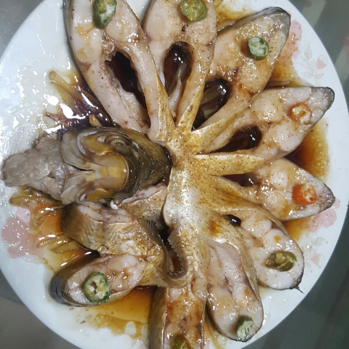 孔雀开屏清蒸鱼