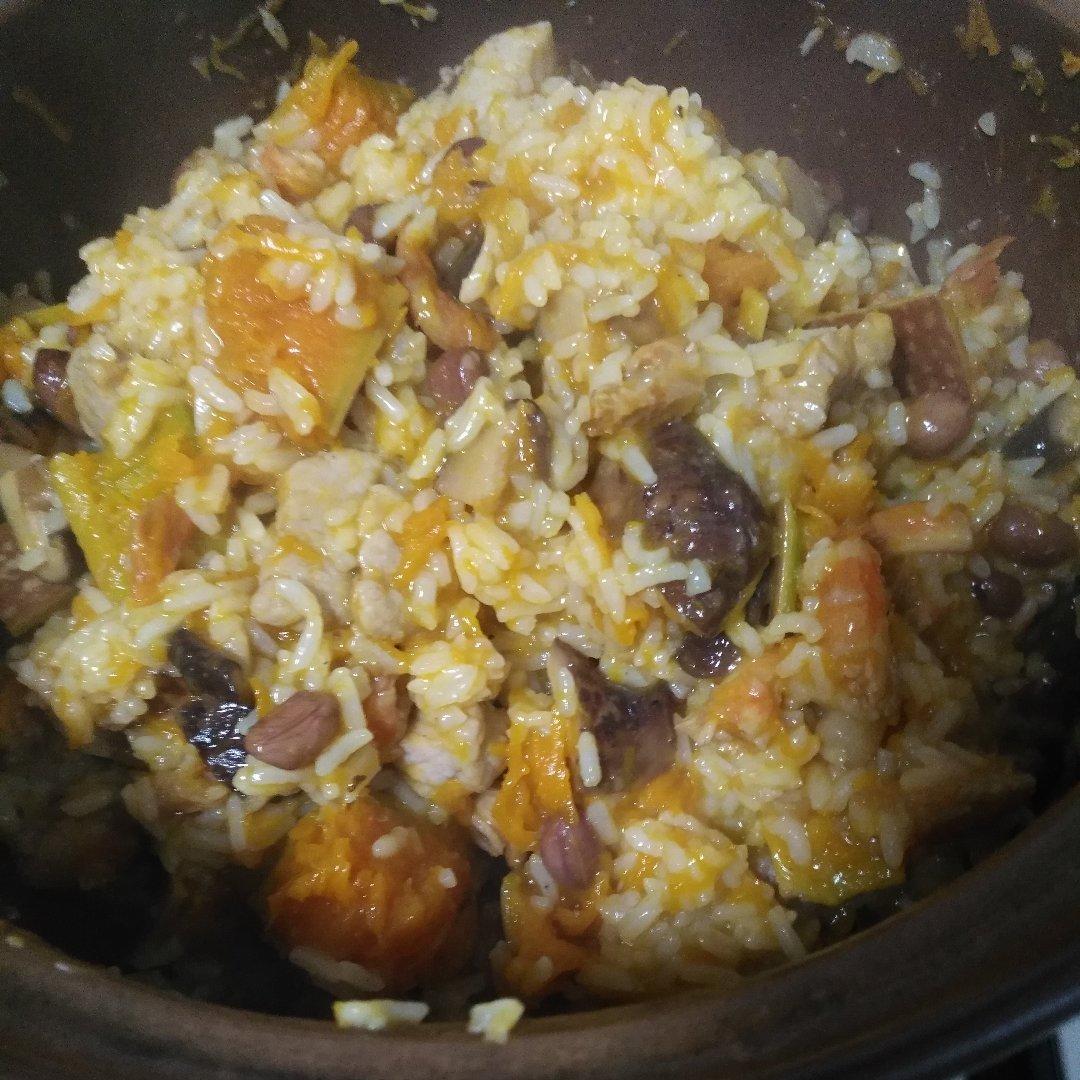 美味到不行的南瓜饭