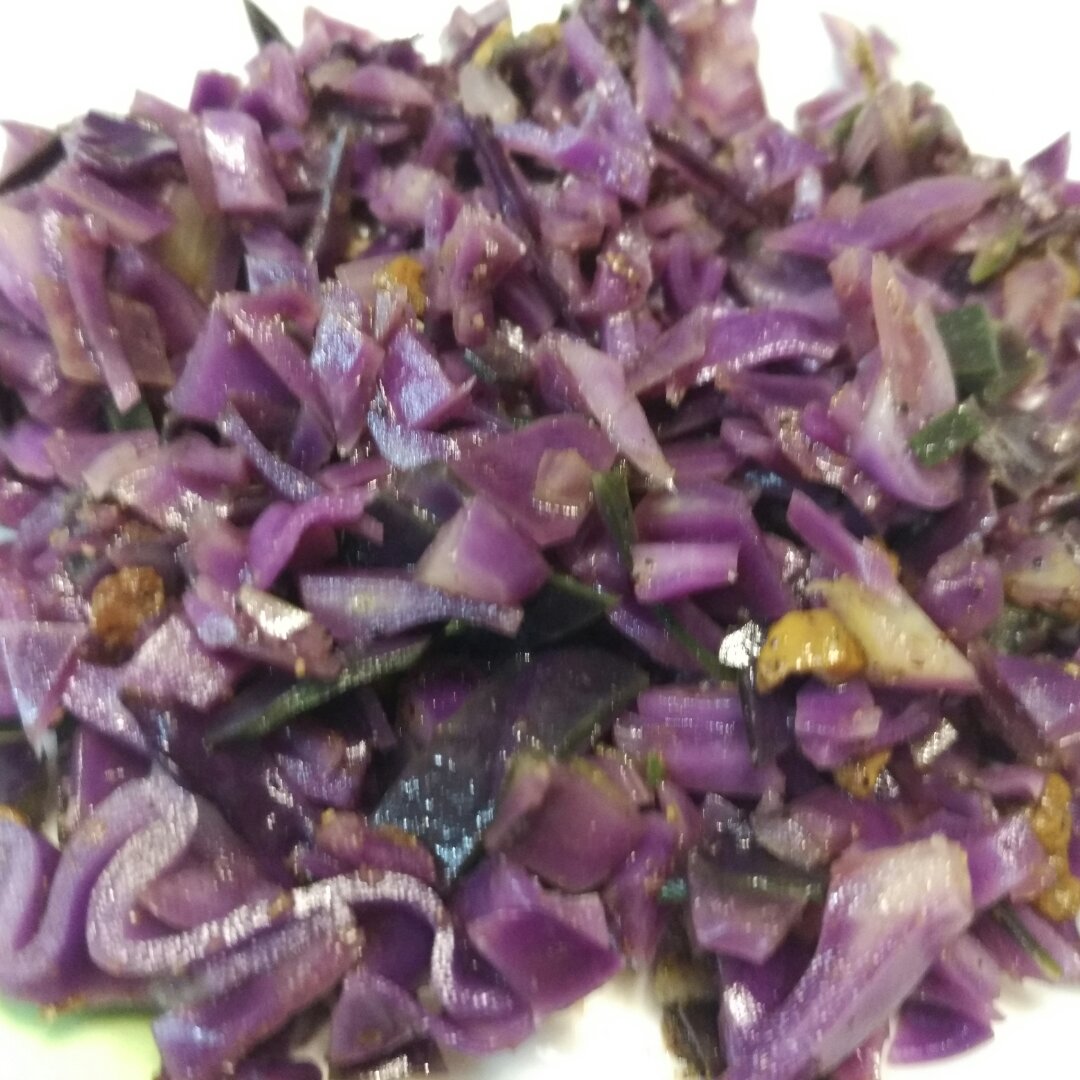 炒紫甘蓝