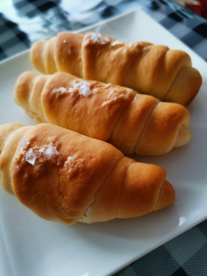 日式海盐牛角面包