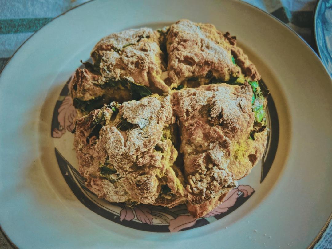 菠菜南瓜奶酪丹波面包丨健康·烘焙