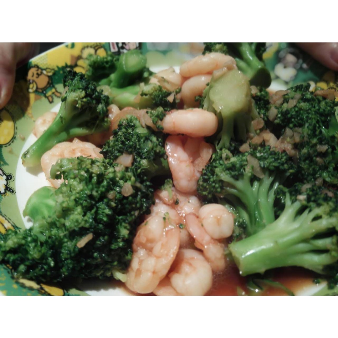 西兰花炒虾仁