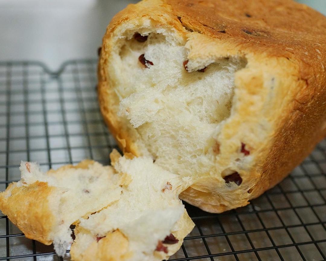 超简易奶香蔓越莓吐司面包（松下105面包机版）