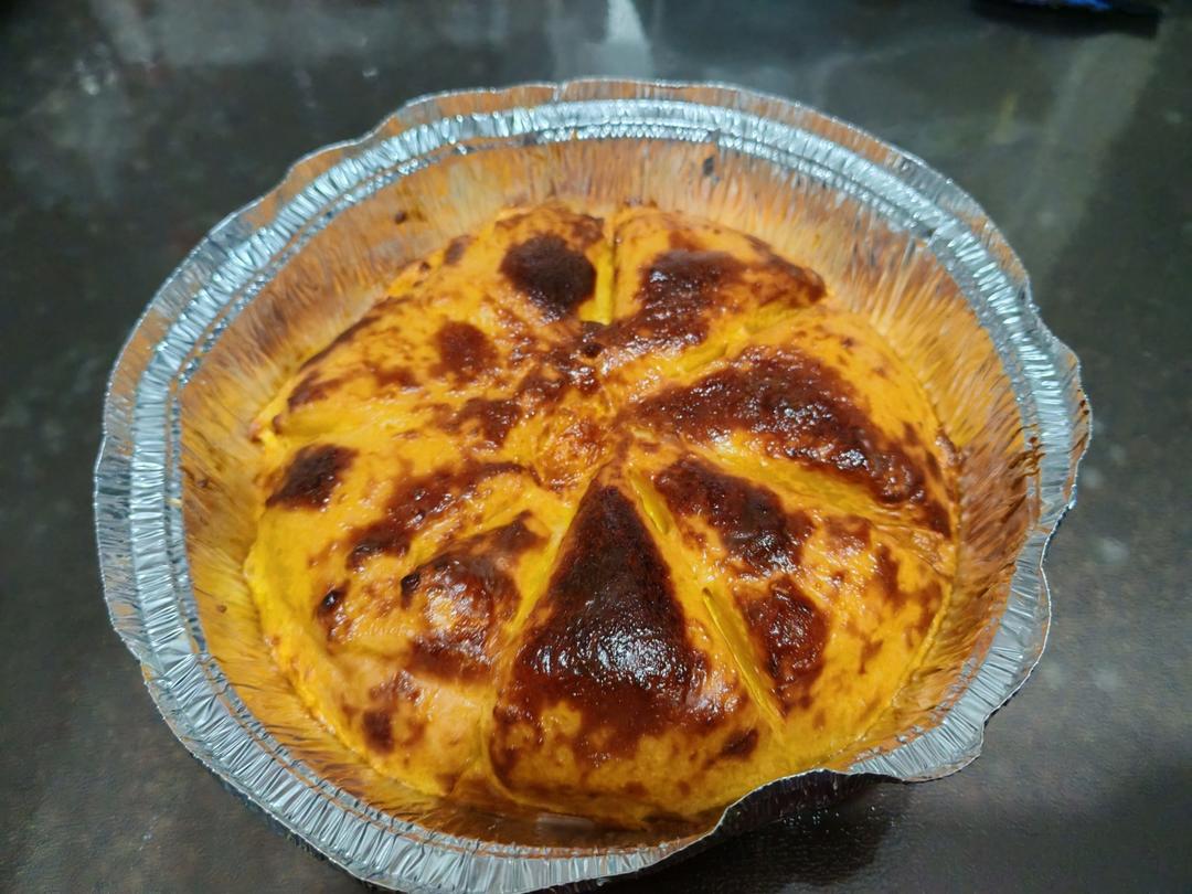 空气炸锅烤牛奶