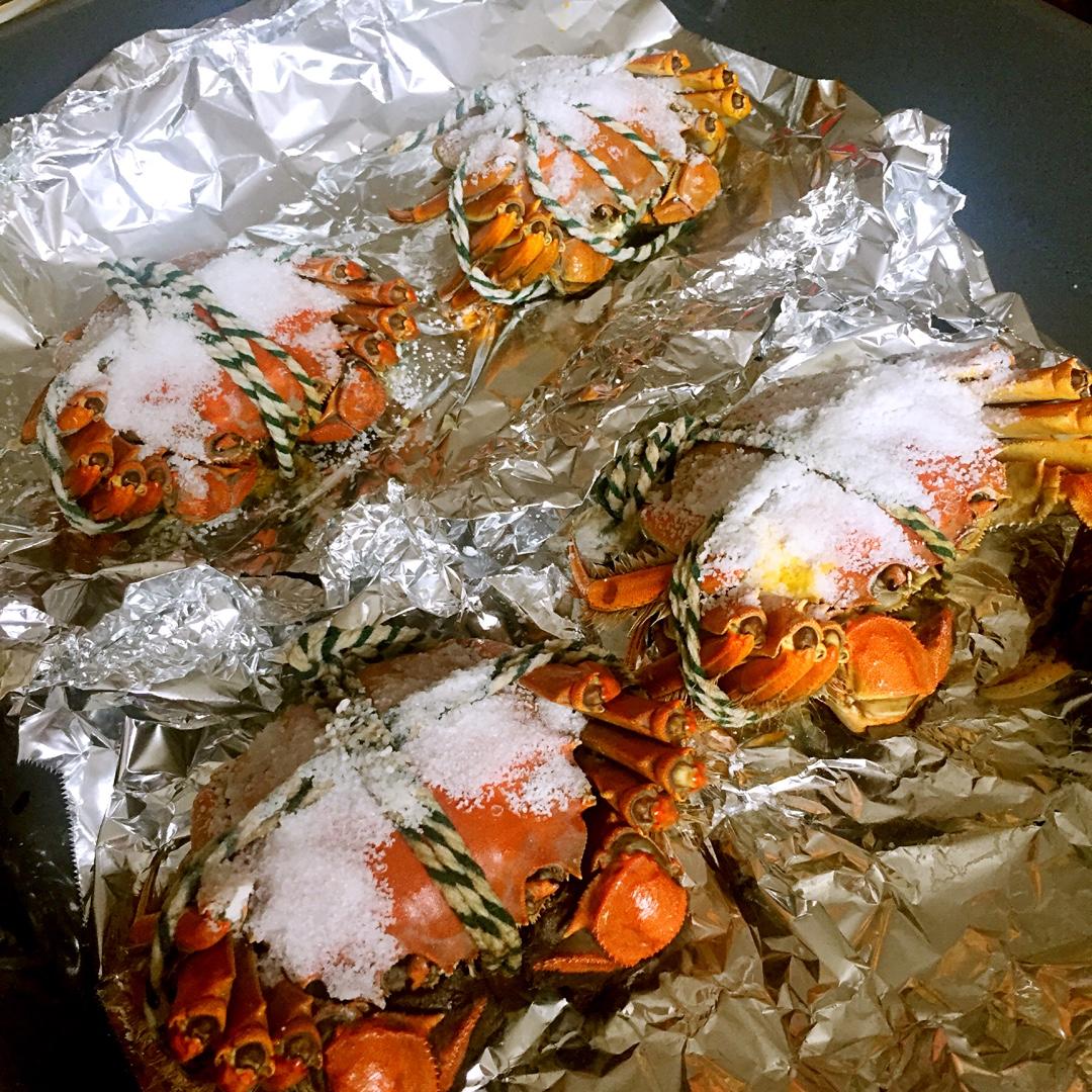 盐烤蟹（省盐省事儿烤箱版）
