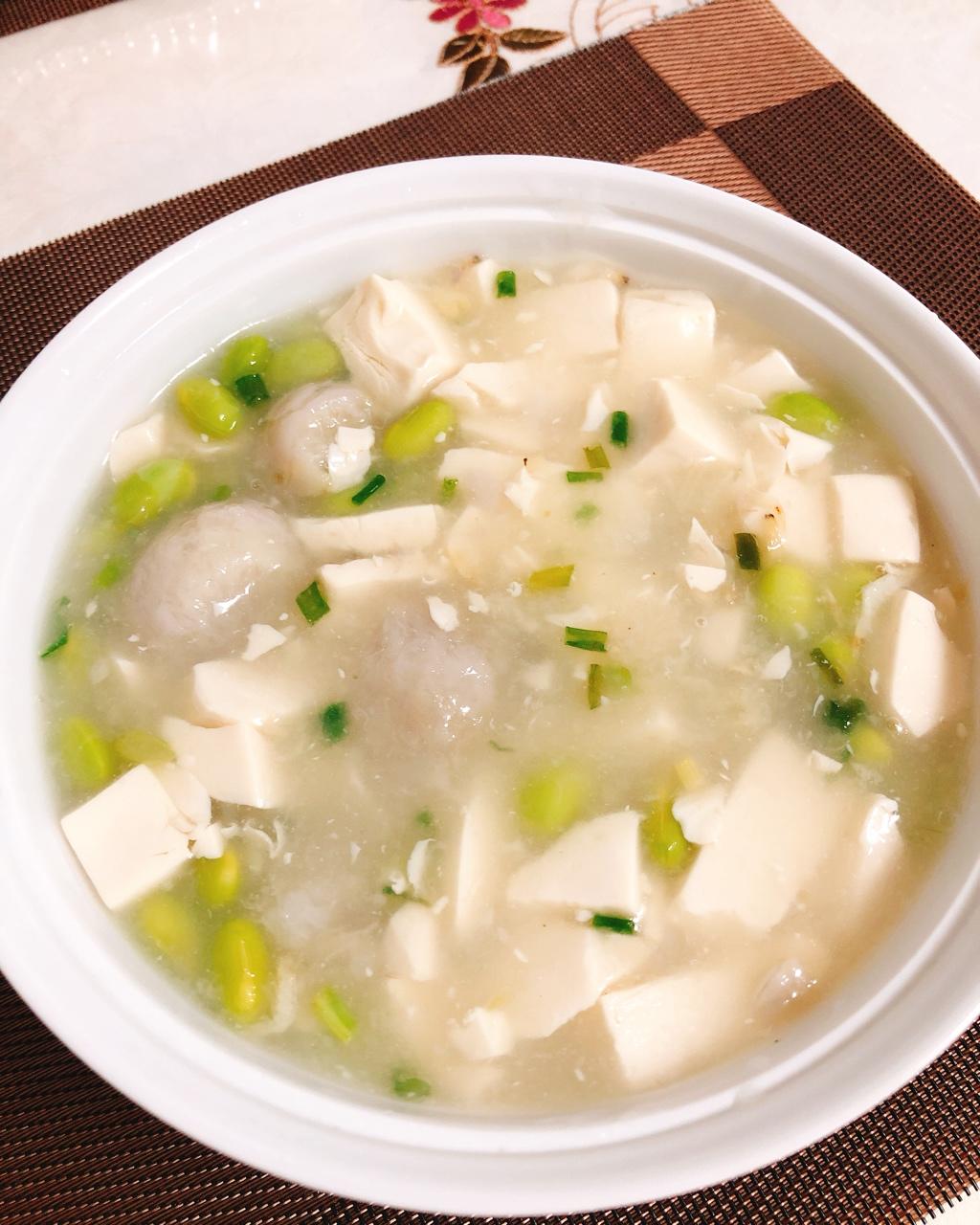 芋艿肉末豆腐羹
