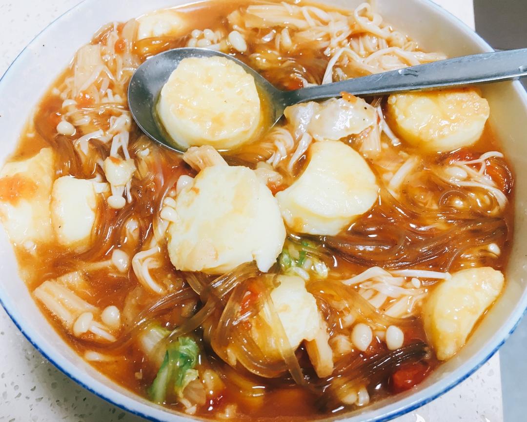 金针菇烧日本豆腐