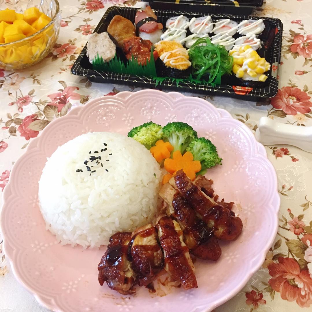 照烧鸡腿饭