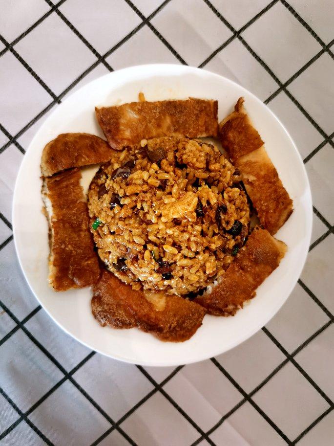 特别好吃的茄子炒饭